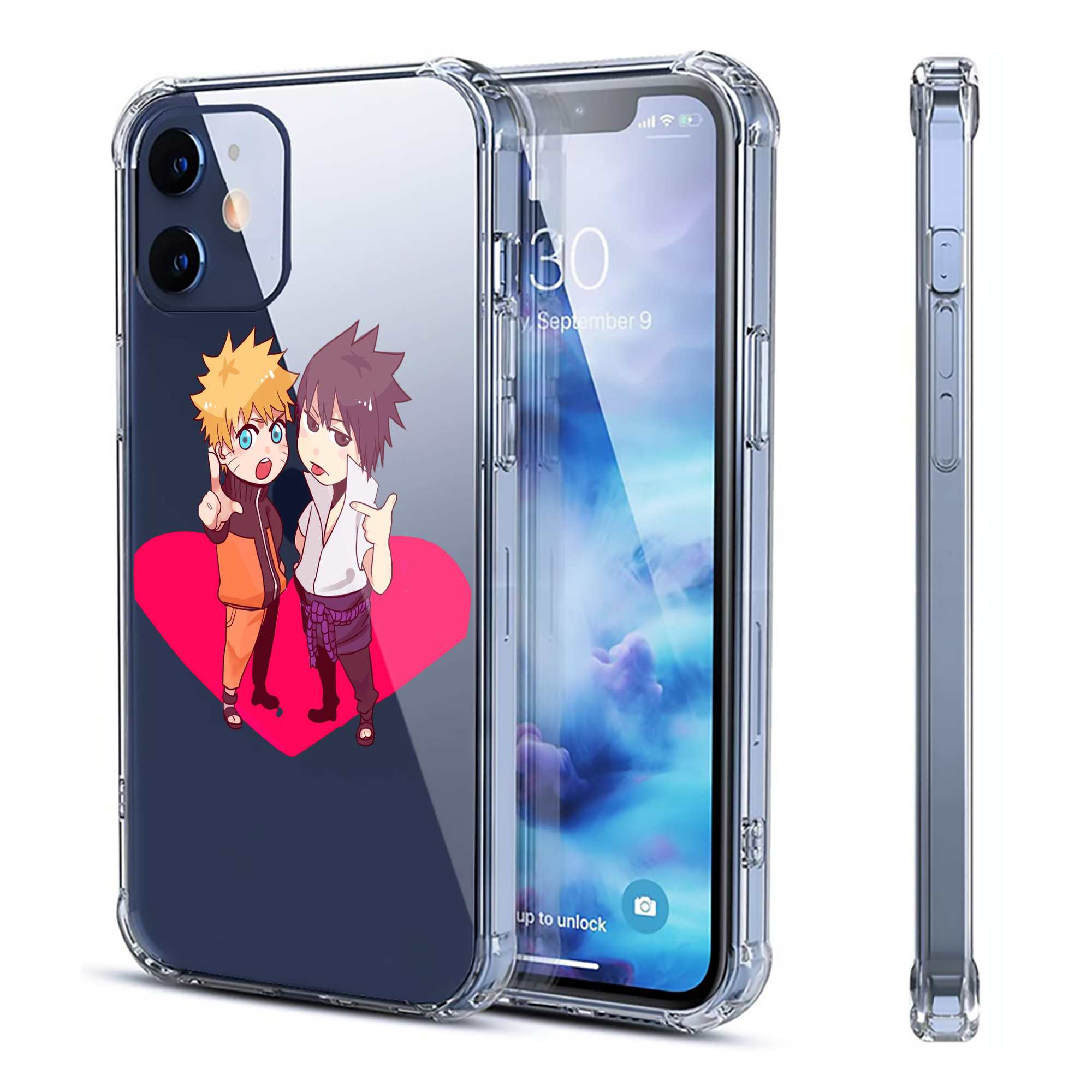 （画像用） NARUTO -ナルト- うずまき ナルト Uzumaki Naruto 【iPhone 12シリーズ対応】透明スマホケース（クリアソフトケース）